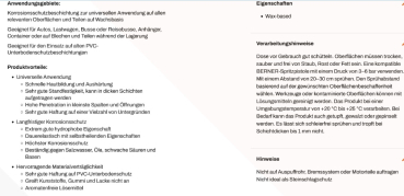 Preview: Unterbodenschutz Wachs bräunlich transparent